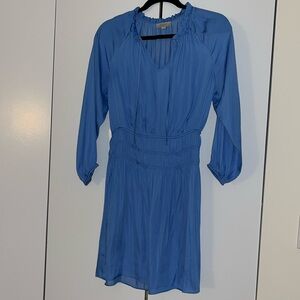 Loft Outlet Light Blue Long Sleeve Dress